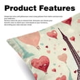 thumbnail image 2 of Eiffel Tower Set of 2 Velvet Throw Pillow Covers Inserts for Bed Pillow - 16x16 18x18 20x20 Inches with Unique Patterns for Various Occasions, 2 of 6