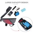 thumbnail image 3 of Bicycle Frame Bags, Waterproof Bicycle Top Tube Pouch, Touchscreen Bicycle Handbar Front Frame Bag, Phone Holder Bracket With Sun Visor For Smartphone Under 6 Inches, 3 of 7