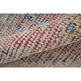 thumbnail image 6 of Feizy Caldwell Transitional Distressed, Ivory/Blue/Red, 3'6" x 5'6" Accent Rug Handmade Sheen Bohemian & Eclectic Medallion Floor Rug for Living room Bedroom, 6 of 9
