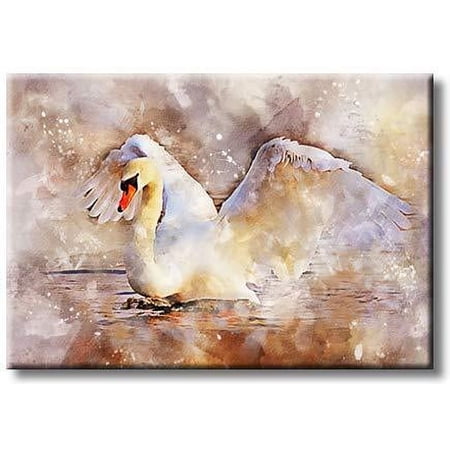 Swan, Picture on Streched Canvas, Wall Art Décor, Ready to Hang