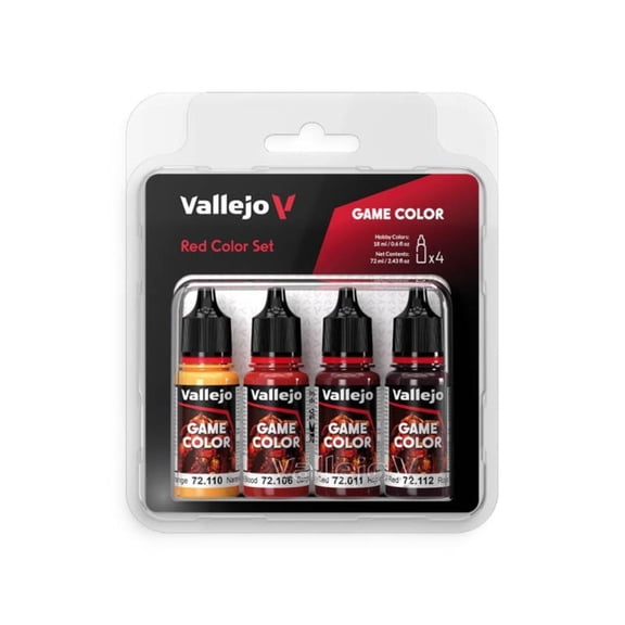 Vallejo  Game Color Paint Set, Red