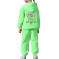 thumbnail image 6 of Outfits Sets for Little Girls Casual Print Hoodie And Pants Outfit Fashion Two Piece Toddler Loungewear Soft Playwear Comfy Kids Casual Clothes Set 6-7 Years, 6 of 7