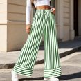 thumbnail image 6 of Sunnin Striped Drawstring Waist Pants with Pockets Straight Leg Relaxed Fit Casual Wear, 6 of 7