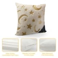 thumbnail image 4 of GOSMITH  Sequins Pillow Covers Fur Cushion Covers Sequins Decorative Throw Pillow Cases White Moon Star, 4 of 5