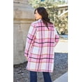 thumbnail image 3 of Double Take Full Size Plaid Button Up Lapel Collar Coat, 3 of 11