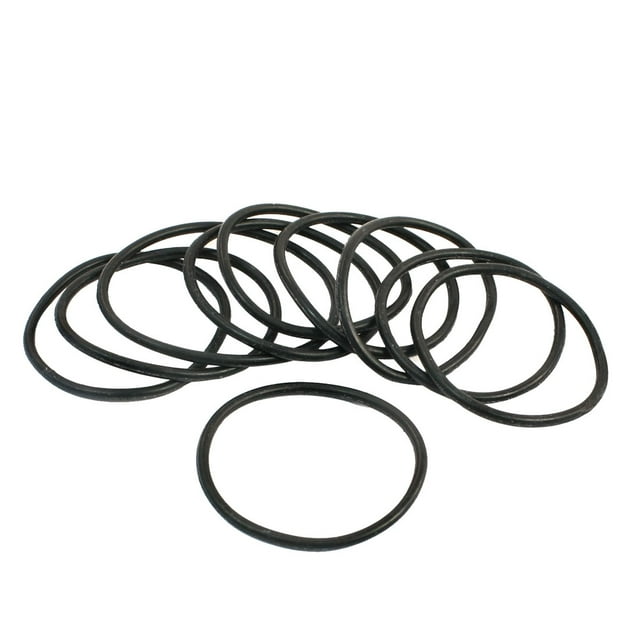 10 Piezas de Junta de Aceite de Goma Redonda Negra O Ring Arandela de Sellado 34x30x2mm