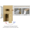 thumbnail image 3 of Boyel Living Double-Function Waterfall Wall-mounted Bathtub Faucet with Hand Shower Tub Faucets Brushed Gold, 3 of 10
