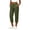 Army Green women's capri pants with pockets a1, variant on Women's Elastic Waist Jogger Capri Pants with Pockets Solid Casual Streetwear Loungewear Active Capri Pants Summer Beach Work Trousers, Wine M