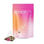 Pink Stork No Flow Tea: Sage Tea to Reduce Breast Milk Production, Hibiscus Mint, 30 Cups