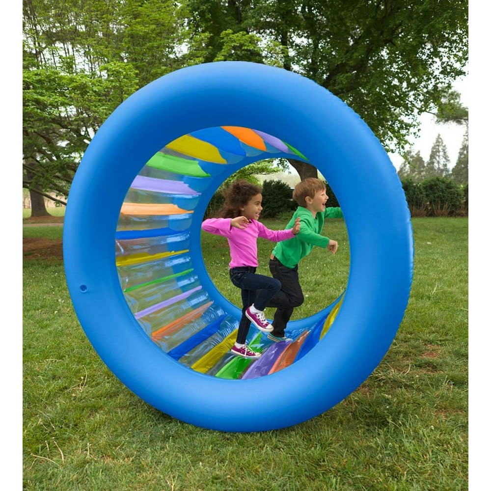 giant inflatable rolling wheel
