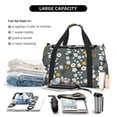thumbnail image 5 of Rocae Flowers and Bee Print Hand Travel Bag Travel Duffel Bag and Fitness Bag, Women's Waterproof Weekend Tote, Men's Travel and Fitness Essentials, 5 of 7
