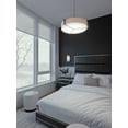 thumbnail image 5 of AFX Apex 14-inch Espresso LED Pendant, Jute Shade, 5 of 5