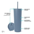 thumbnail image 2 of Vaso Simple Modern Classic de 828 ml de acero inoxidable Blue Dune, 2 of 6
