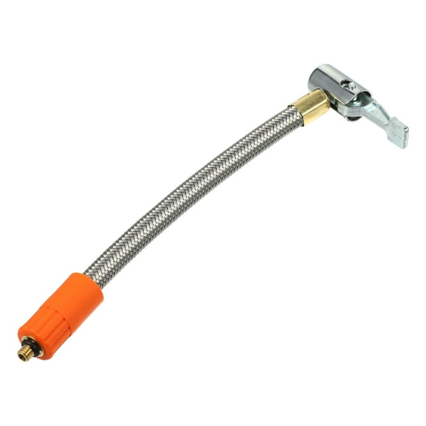 Adaptador de manguera de inflado de neum?ticos Flexible de 7,9 ", 1 Uds., mandril de aire de tama?o de rosca M6 con manguera para v?lvula de neum?tico est?ndar, rosca fina sin v?lvula de liberaci?n de aire Unique Bargains mandriles para neumáticos de automóviles