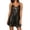 Black, variant on Ovbmpzd Casual Summer Dresses for Women Mini Silver Vaction Sequin Party Dresses Slip V Neck Sleeveless Dresses,XL