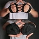 thumbnail image 4 of EeaseMX Guantes de levantamiento de pesas ventilados Guantes de entrenamiento cruzado de fitness Manga de palma antideslizante Ideal para Pull Ups Cross Training Fitness (Negro-M), 4 of 7