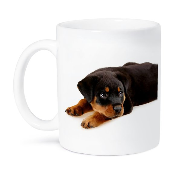 3dRose, Rottweiler puppy, 11oz Mug