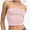 Pink, variant on Women's Strapless Bandeau Double Layered Basic Casual Tube Top