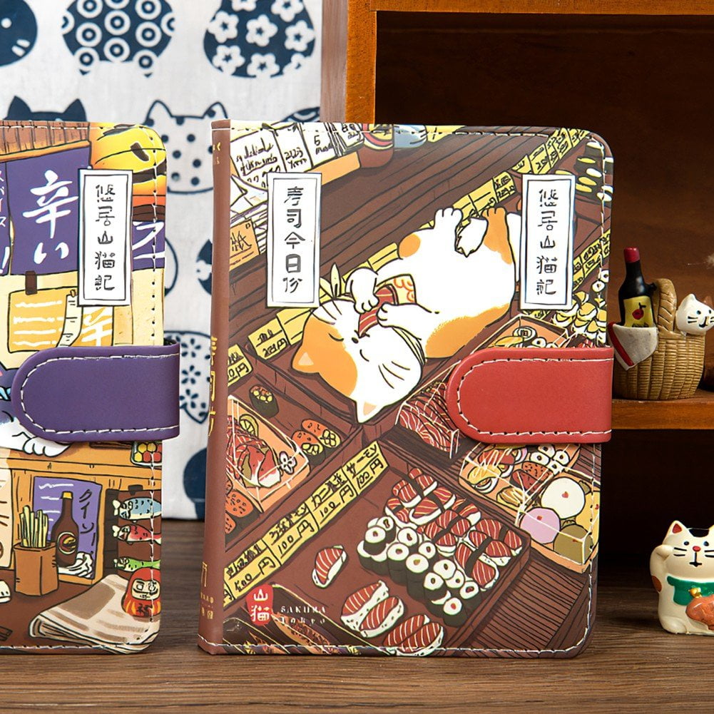 Kawaii Journal Notebook, Sushi Journal, Cute Cat Journal Notebook, Japanese Cute Kawaii Journal