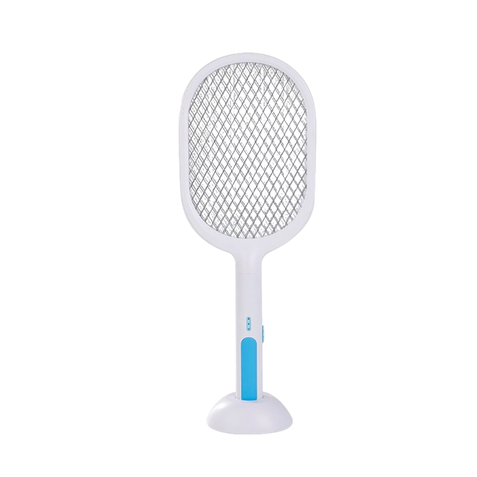 Electric Fly Swatter Bug Zapper Racket Dual Modes Mosquito Killer with Purple Mosquito Light Rechargeable for Indoor Home Office Backyard Patio Camping (1 Pack)