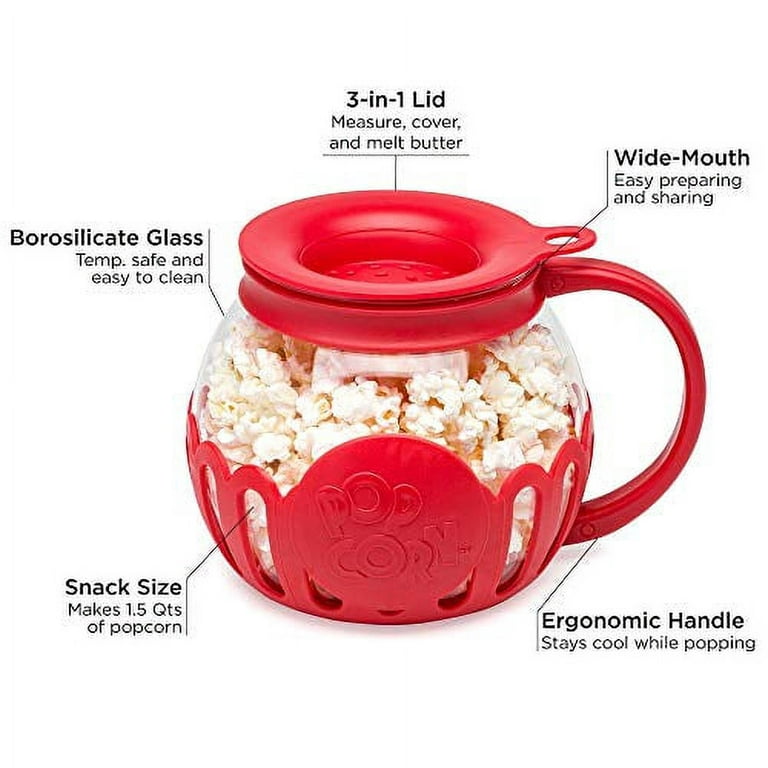 POPCO Silicone Microwave Popcorn Popper with Handles, Silicone Popcorn  Maker, Collapsible Bowl Bpa Free and Dishwasher Safe - 15 Colors Available