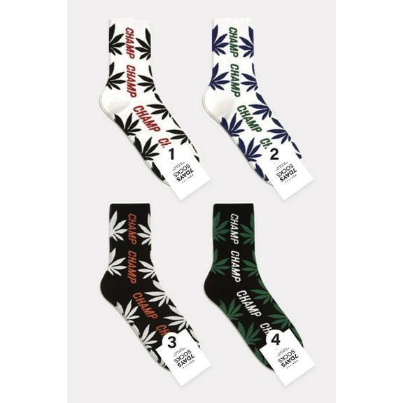Men's Crew Champ Hemp Socks - 4 Pair Set