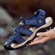 thumbnail image 5 of Sandalias de verano para hombre, zapatos de playa de piel de vaca con capa superior, sandalias de suela suave antideslizantes para exteriores para hombre, sandalias de gran tamaño para hombre, 5 of 6