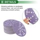 thumbnail image 4 of 70 Pcs Discos de Lija Redondos 120 Grano Hook and Loop Hojas de Lijado Universales para Reacondicionamiento Automotriz 150x150mm Abrasivo Cerámico Púrpura, 4 of 7