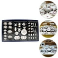 thumbnail image 2 of CIMAXIC Miniature Tableware 1/12 Mini House Miniature Model Ceramic Tableware Mini House Kitchen Accessories,9.65"X5.71"X0.2", 2 of 5