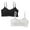Black 1PCS & White 1PCS, variant on Teen Girls Bras 32A Kids Girls Underwear Bra Vest Children Adjustable Shoulder Strap Underclothes Undies Clothes,One Size