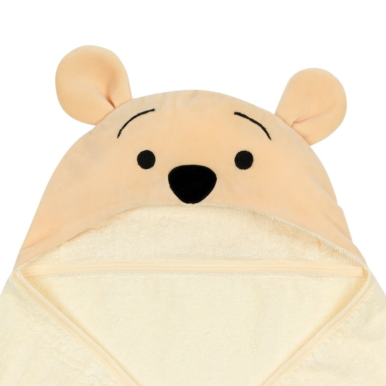 Lambs & Ivy Disney Baby Winnie The Pooh Tan Cotton Hooded Baby Bath Towel