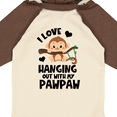 thumbnail image 4 of Inktastic Monkey I Love Hanging out with My Pawpaw Boys or Girls Long Sleeve Baby Bodysuit, 4 of 5
