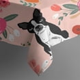 thumbnail image 5 of Boston Terrier Dog and Flower Florals Square Tablecloth,Waterproof Square Table Cover,Wipeable Spillproof Washable Table Cover for Home Kitchen Party Decor 52"x52"(132x132cm), 5 of 6