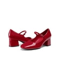 thumbnail image 2 of BURUDANI Women's Pumps Square Toe Mary Jane Shoes Chunky Black Heels Casual Dressy, 2 of 4