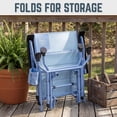 thumbnail image 4 of Timber Ridge MELO™ Glider Camping Chair, Folding Outdoor Glider with Cup Holder, Coastal Mist, 4 of 8