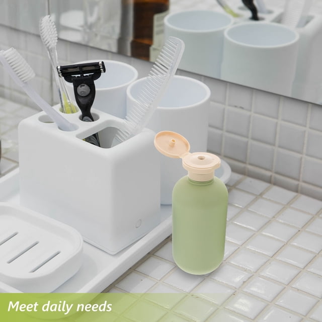 WEUVEB 3Ud Exprimibles Vacíos Para Cremas Y Lociones Con Transparente Para Uso De Viaje