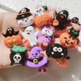 thumbnail image 4 of Mini colección de dibujos animados de Halloween, cabujones de resina de espalda plana, álbum de recortes, accesorios de decoración artesanal de joyería, 10 piezas, 4 of 4