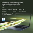 thumbnail image 3 of Asus M1502NAQRS53 15.6 inch - Vivobook 15 Laptop - AMD Ryzen 5 150 - 8GB RAM - 512GB SSD, 3 of 4