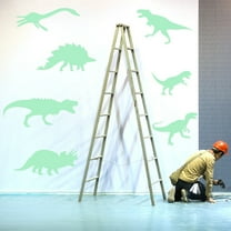 Wall Stickers Room Wall Home Decor Kids 9Pcs Stickers Dinosaur Luminous Fluorescent Home Decor,Green Home Wall Stickers