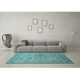 thumbnail image 3 of Ahgly Company Machine Washable Indoor Rectangle Persian Light Blue Traditional Area Rugs, 2' x 3', 3 of 4