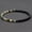 Agate Stone, variant on Simple Style Bicolor 4mm Beaded Bracelet Men Women Handmade Onyx Howlite Lava Hematite Stone Braslet Healing Casual Couple Joias