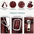 thumbnail image 5 of Sunyuer Vintage Hobo Bag for Women, Large Capacity PU Soft Leather Slouchy Tote Purse Single Shoulder Crossbody Handbag, 5 of 7
