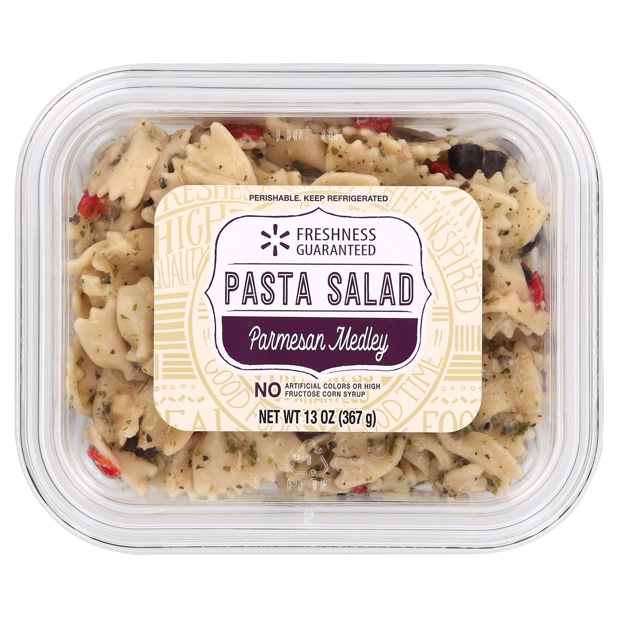 Freshness Guaranteed Ready-to Serve-Parmesan Medley Pasta Salad, Small Tub, 13oz (Refrigerated)