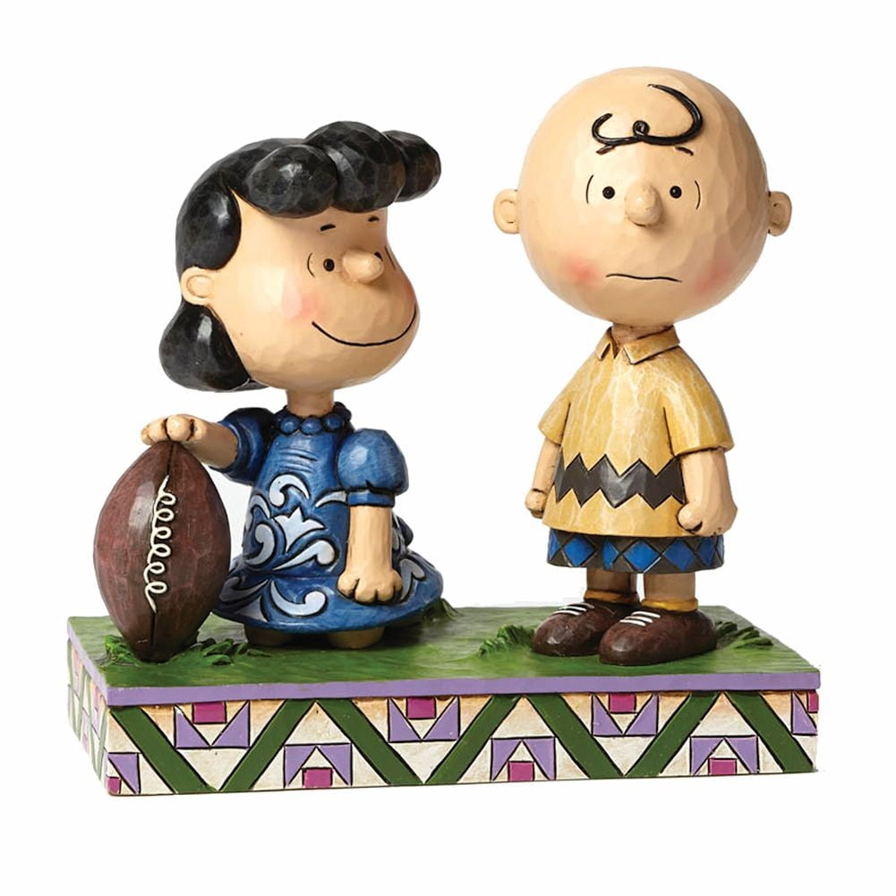 Hallmark Peanuts Gallery Fall Ball Charlie Brown Lucy Football Figurine QPC4010 
