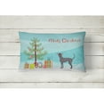 thumbnail image 2 of Carolines Treasures CK3442PW1216 Argentine Pila Dog Christmas Tree Canvas Fabric Decorative Pillow, 12H x16W, multicolor, 2 of 4
