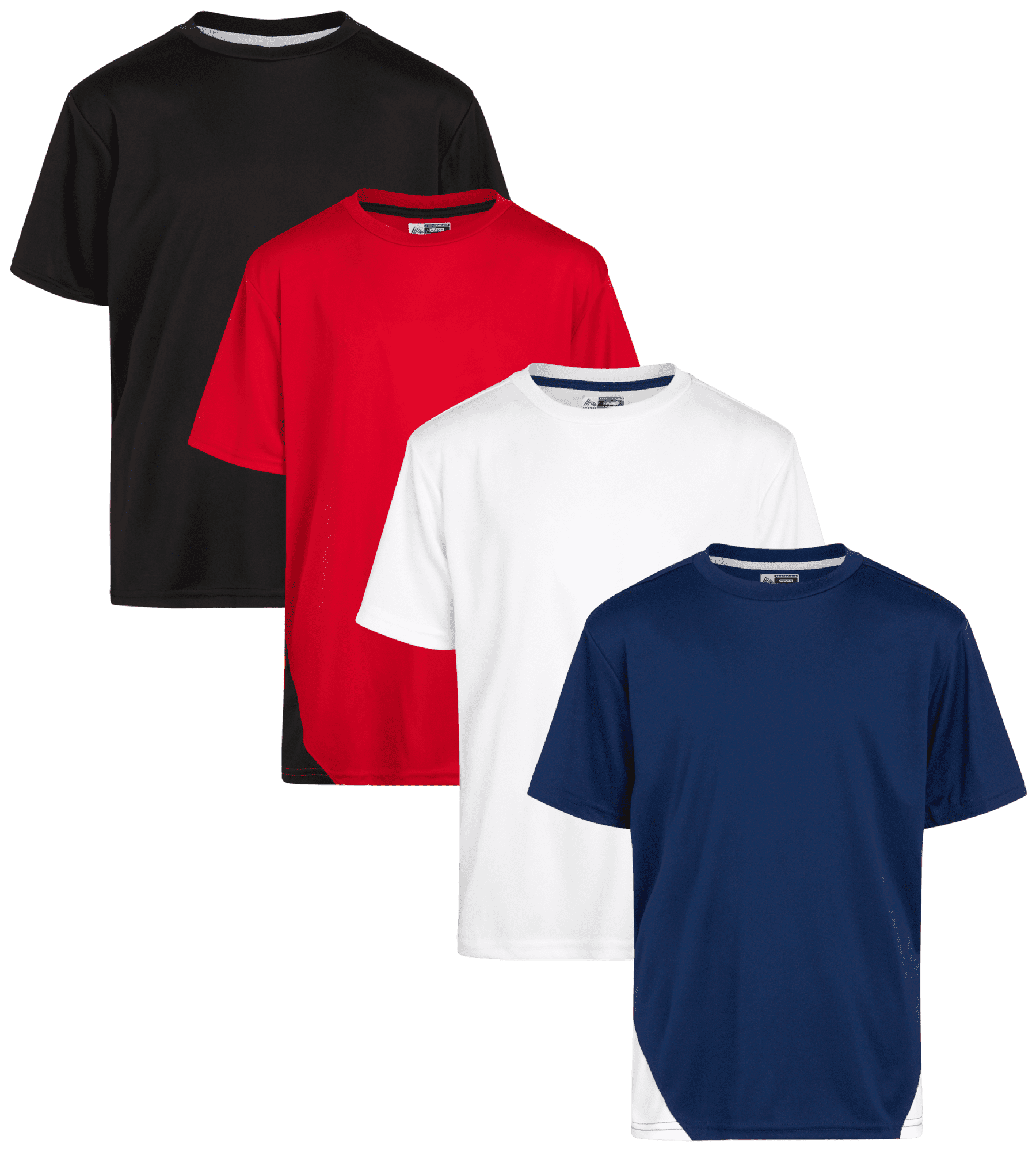 RBX Boys’ Active T-Shirts – 4 Pack Athletic Performance Short Sleeve ...