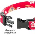 thumbnail image 4 of WWS-NECO ICHI Cats First Necoichi Kimono Ribbon Cat Collar (Red), 4 of 4