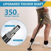 Rehand Adjustable Folding Walking Cane with T-Grip, Lightweight and Collapsible, Black