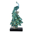 thumbnail image 1 of Estatua decorativa de pavo real, escultura decorativa de pavo real para gabinete Azul S, 1 of 9