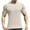 Beige, variant on Men's Muscle T-Shirt Stretch Short Sleeve Bodybuilding Sports Casual Slim Fit T-Shirt
